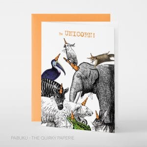 Grußkarte Be  UNICORN!