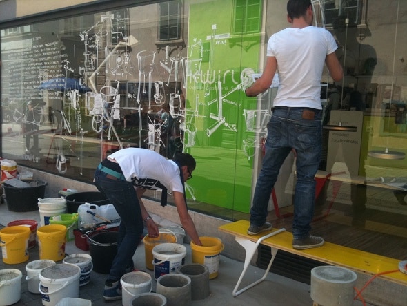 Tag 3: Arbeitsprozess auf der Auslage