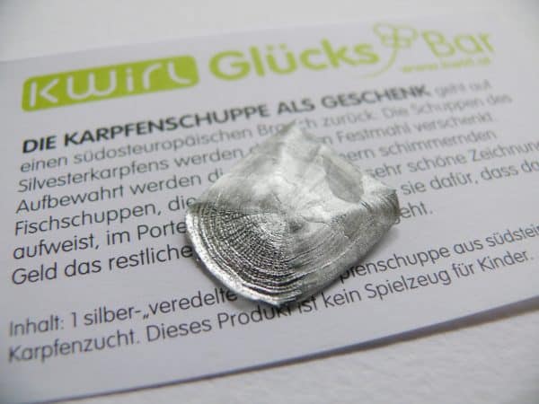 Glücksbringer Karpfenschuppe
