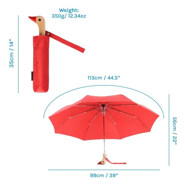 c: Duckhead Regenschirm Rot