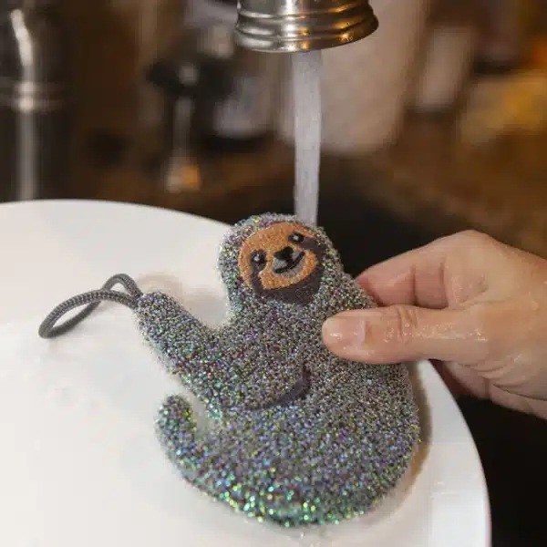 c: Kikkerland Sloth Scrub Sponge