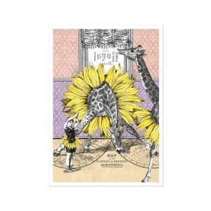 c: Pabuku A3 Poster Giraffe