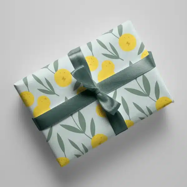 c: Naturbedacht Geschenkspapier Zitronen