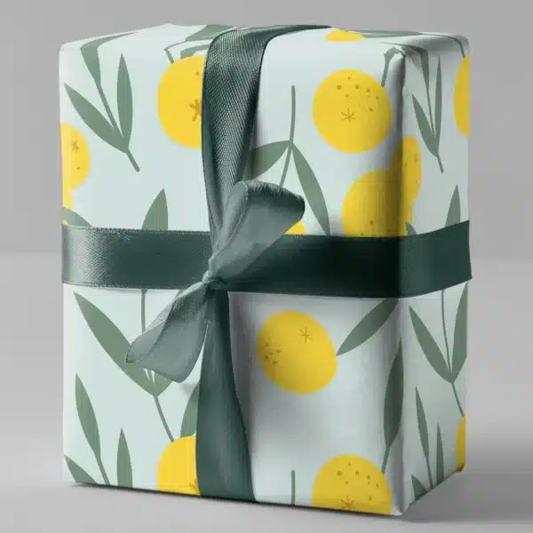 c: Naturbedacht Geschenkspapier